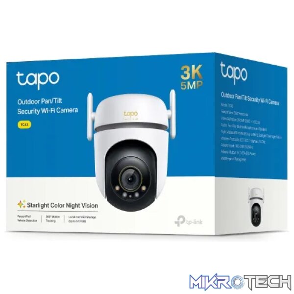 TP-Link Tapo 1080p Outdoor Pan/Tilt Wi-Fi Camera | TC43 - Image 4