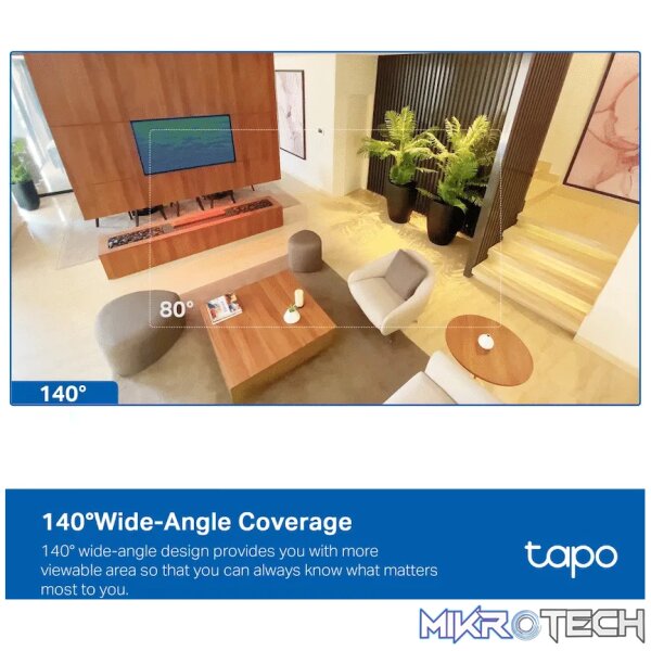 TP-Link Tapo C125 4MP 2K QHD Ai Home Security WiFi Camera - Image 3