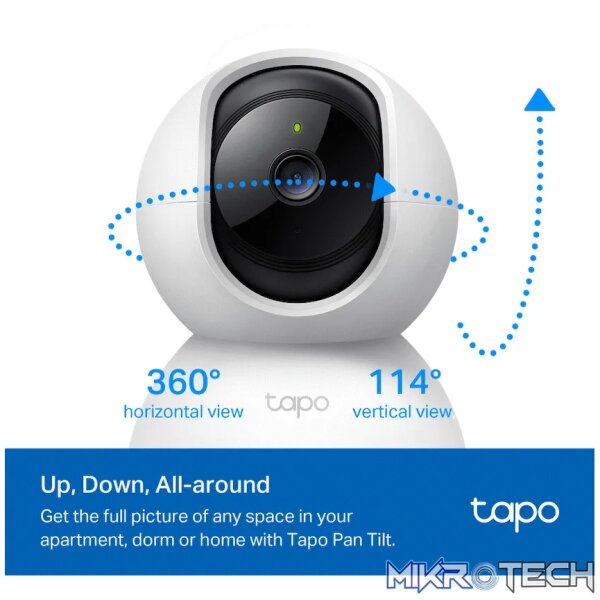 TP-Link Tapo C200P2 Pan/Tilt Home Security Wi-Fi Camera - Image 2