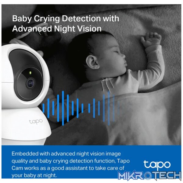 TP-Link Tapo C200P2 Pan/Tilt Home Security Wi-Fi Camera - Image 5