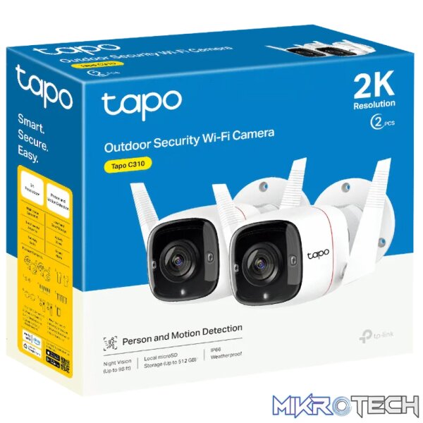 TP-Link Tapo C310P2 Outdoor Security Wi-Fi Camera - Image 3
