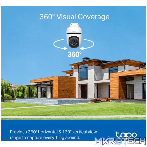 TP-Link Tapo C510W 2K Outdoor Pan/Tilt Security WiFi Camera - Image 5