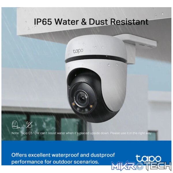 TP-Link Tapo C510W 2K Outdoor Pan/Tilt Security WiFi Camera - Image 7