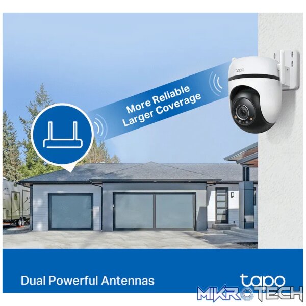 TP-Link Tapo C520WS 4MP 2K QHD Outdoor Pan/Tilt Security Wi-Fi Camera - Image 6