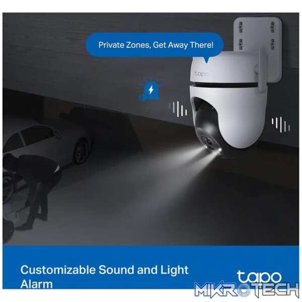 TP-Link Tapo C520WS 4MP 2K QHD Outdoor Pan/Tilt Security Wi-Fi Camera - Image 9