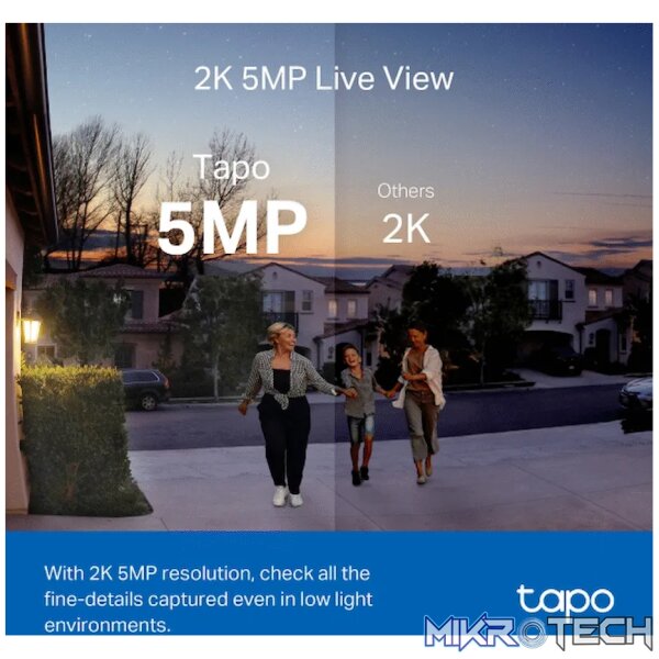 TP-Link Tapo D230S1 5MP 2K Smart Battery Video Doorbell 180 Days - Image 4