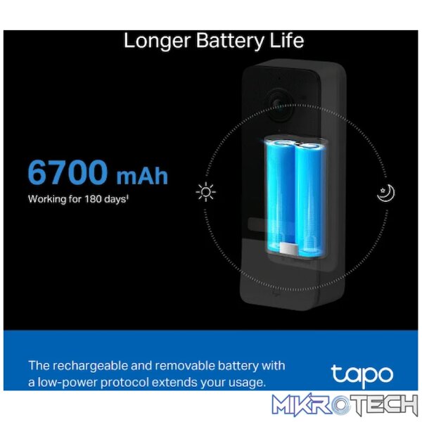TP-Link Tapo D230S1 5MP 2K Smart Battery Video Doorbell 180 Days - Image 8