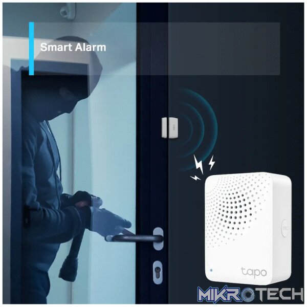 TP-Link Tapo H100 Smart Wi-Fi 868mhz Hub with Chime - Image 7