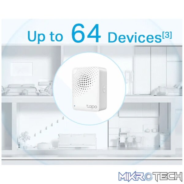 TP-Link Tapo H100 Smart Wi-Fi 868mhz Hub with Chime - Image 8
