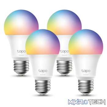 TP-Link Tapo L530E (4-Pack) Smart Wi-Fi Light Bulb - Multicolor