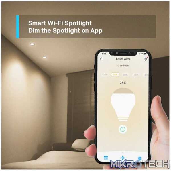 TP-Link Tapo L610 2.9 Smart Wi-Fi Bulb 2.9W Warm White, Dimmable, GU10 - Image 4