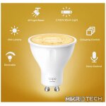 TP-Link Tapo L610 2.9 Smart Wi-Fi Bulb 2.9W Warm White, Dimmable, GU10 - Image 5
