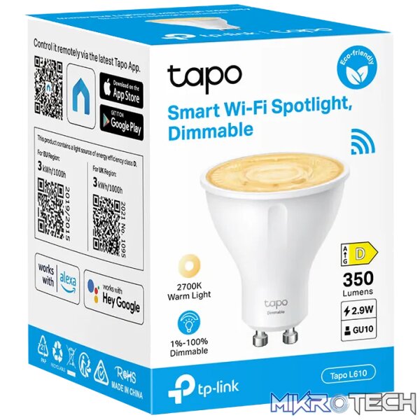 TP-Link Tapo L610 Smart Wi-Fi Dimmable Spotlight | L610 - Image 2