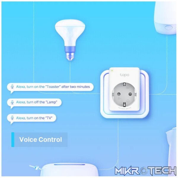 TP-Link Tapo P100 (1-Pack) Wi-Fi 2.4G (1T1R), BT Onboarding - Image 7