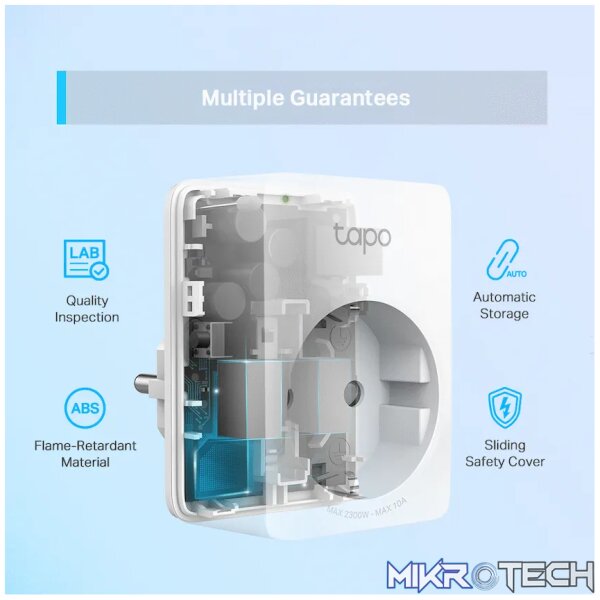 TP-Link Tapo P100 (1-Pack) Wi-Fi 2.4G (1T1R), BT Onboarding - Image 8