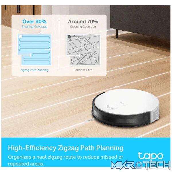 TP-Link Tapo RV10 Robot Vacuum and Mop, Gyroscope, 2600 mAh, 300 ml - Image 6