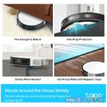 TP-Link Tapo RV10 Robot Vacuum and Mop, Gyroscope, 2600 mAh, 300 ml - Image 9