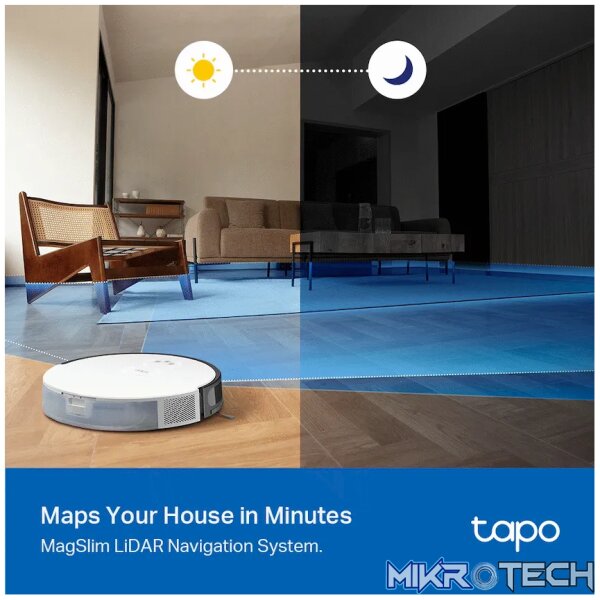 TP-Link Tapo RV20 Robot LIDAR Vacuum, 2600 mAh - Image 6