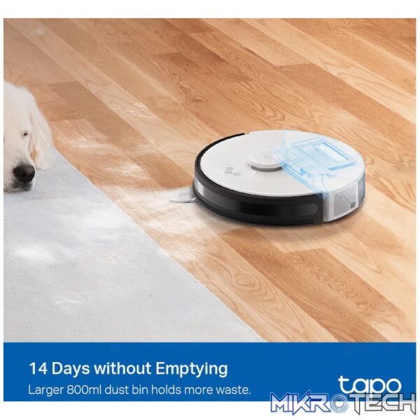 TP-Link Tapo RV30C LIDAR & Gyro Vacuum and Mop, 3200mah, 800ml - Image 9