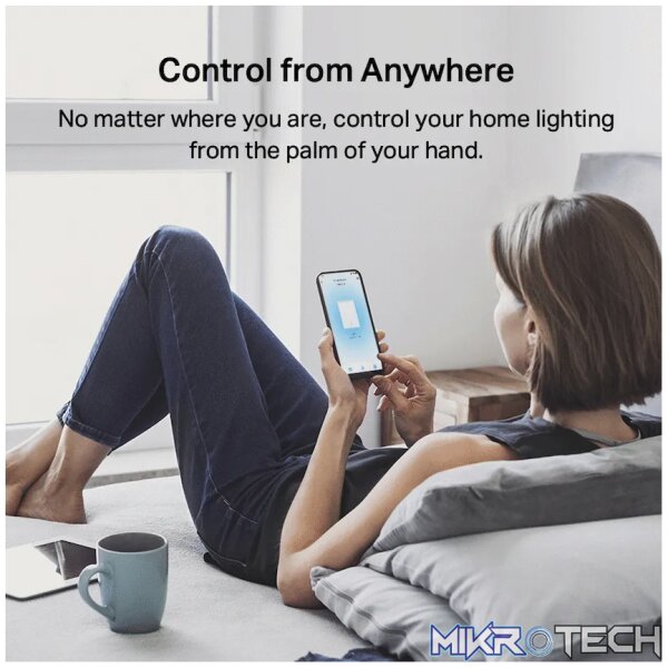 TP-Link Tapo S220 Smart 868mhz Light Switch 2-Gang 1-Way, No Neutral Required - Image 4