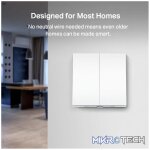 TP-Link Tapo S220 Smart 868mhz Light Switch 2-Gang 1-Way, No Neutral Required - Image 6