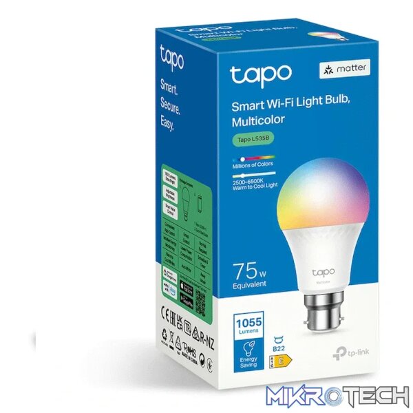 TP-Link Tapo Smart Wi-Fi Light Bulb - Multicolor - Image 2