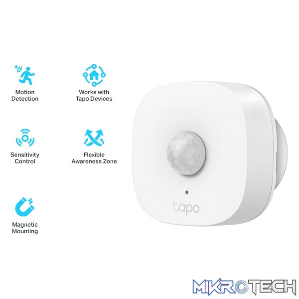 TP-Link Tapo T100 Smart 868mhz Motion Sensor - CR2032 Battery - Image 3