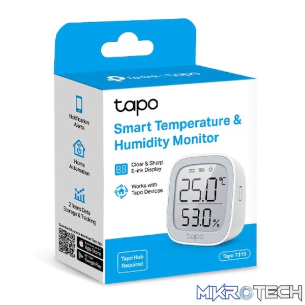 TP-Link Tapo T315 Smart 868mhz Temperature & Humidity Monitor - Image 2