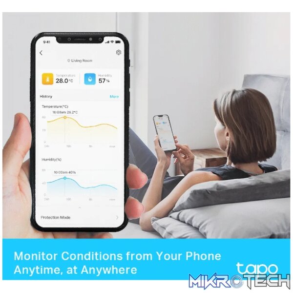 TP-Link Tapo T315 Smart 868mhz Temperature & Humidity Monitor - Image 4