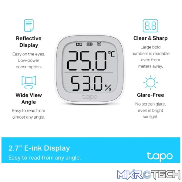 TP-Link Tapo T315 Smart 868mhz Temperature & Humidity Monitor - Image 7