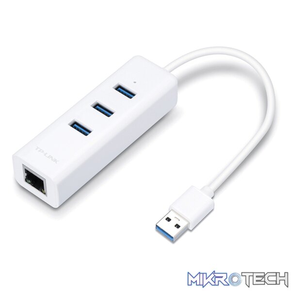 TP-Link UE330 USB 3.0 to Gigabit Ethernet Network Adapter with 3-Port USB 3.0 Hub TP-Link UE330 USB 3.0 to Gigabit Ethernet Network Adapter with 3-Port USB 3.0 Hub
