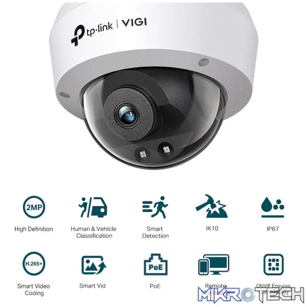 TP-Link Vigi C220I 2MP 2.8mm Dome Network Camera - Image 3