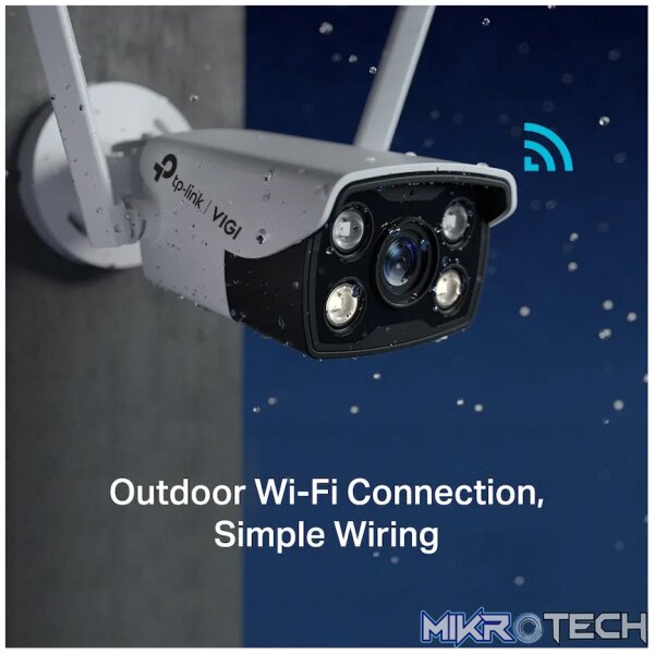 TP-Link Vigi C340-W 4MP 4mm Outdoor Full-Color Wi-Fi Bullet Network Camera - Image 5