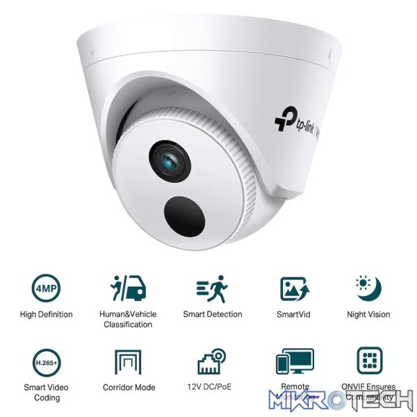 TP-Link Vigi C440I 4MP 4mm Turret Network Camera - Image 9