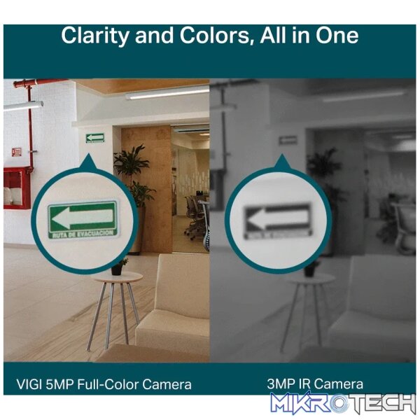 TP-Link Vigi C450 5MP 4mm Outdoor Full-Color Turret Network Camera - Image 4