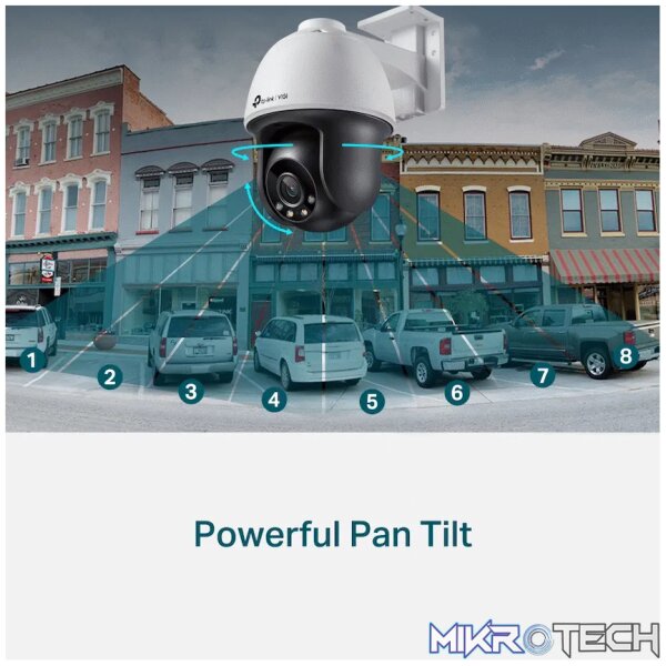 TP-Link Vigi C540 4MP 4mm Outdoor Full-Color PT Network Camera - Image 4