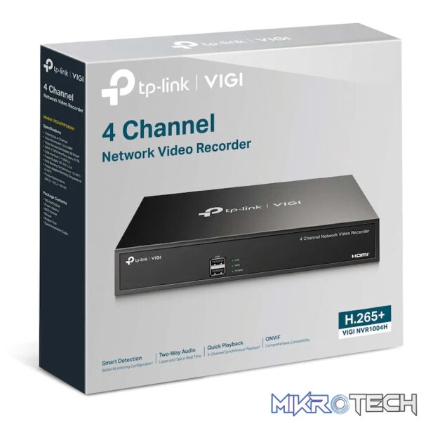 TP-Link Vigi NVR1004H 4-Channel Network Video Recorder - Image 4
