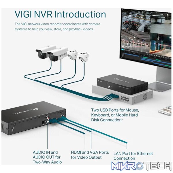 TP-Link Vigi NVR1008H 8-Channel Network Video Recorder - Image 4