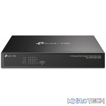 TP-Link Vigi NVR1008H-8MP 8 Channel PoE Network Video Recorder