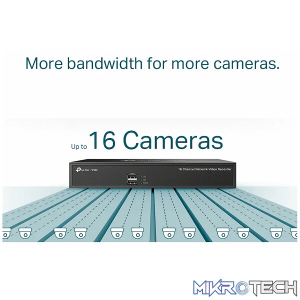 TP-Link Vigi NVR1016H 16-Channel Network Video Recorder - Image 3