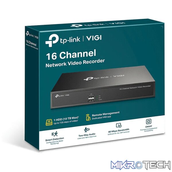 TP-Link Vigi NVR1016H 16-Channel Network Video Recorder - Image 7