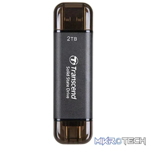 TRANSCEND 128 GB ESD310C USB3.2 TYPE A & C (USB 10Gbps) OTG COMPACT PORTABLE SSD - Read 1050MB/s Write 950 MB/s - Black TRANSCEND 128 GB ESD310C USB3.2 TYPE A & C (USB 10Gbps) OTG COMPACT PORTABLE SSD - Read 1050MB/s Write 950 MB/s - Black