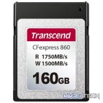 TRANSCEND 160GB CFE860 CF EXPRESS TYPE B CARD READ/WRITE up to 1750/1500 MB/s