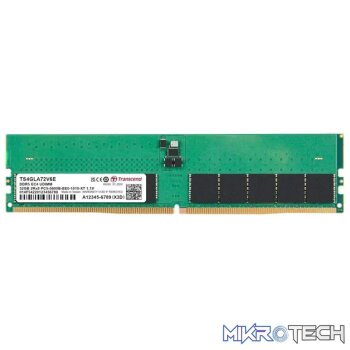 TRANSCEND 32GB DDR5-5600 ECC DIMM 2Rx8 2Gx8 CL46 1.1V