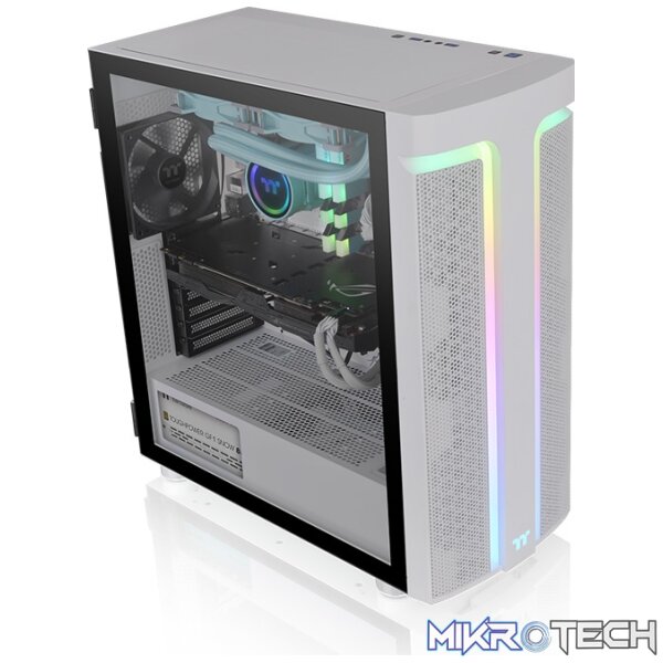 ThermalTake CASE, H590 TG SNOW ARGB MID TOWER - Image 6