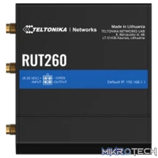 Teltonika RUT260 4G LTE Cat 6 Router Teltonika RUT260 4G LTE Cat 6 Router