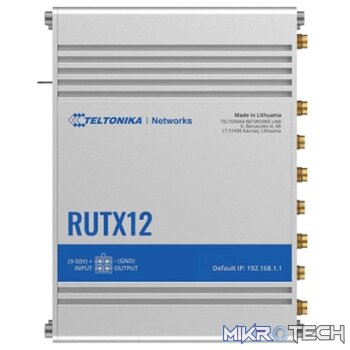 Teltonika RUTX12 Cat 6 x 2 Industrial Router