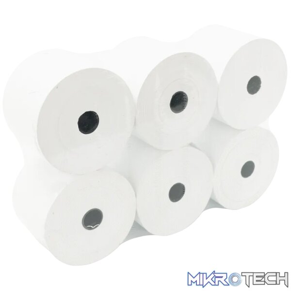 Thermal till rolls 57mmx76mm - Pack of 6 - Image 2