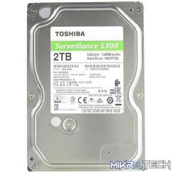 Toshiba *BULK* S300 Surveillance Hard Drive 2TB (5400RPM)