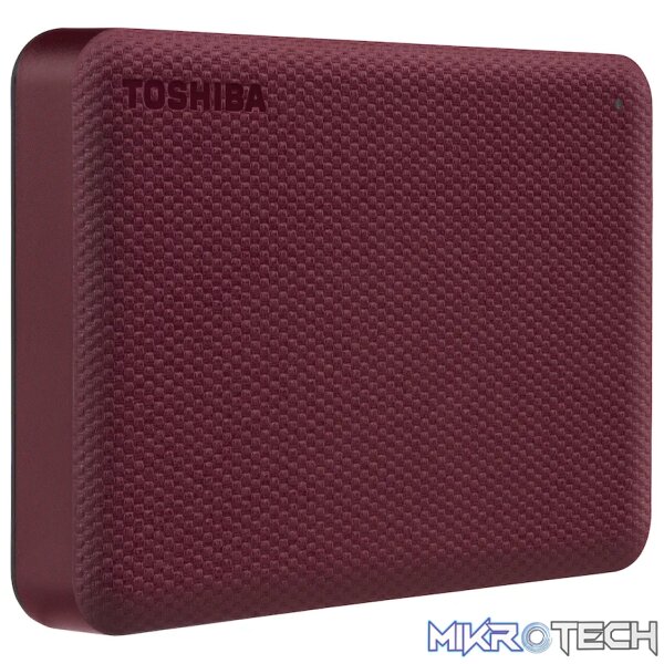 Toshiba Canvio Advance 4tb 2.5 inch USB 3.2 - Red - Image 2